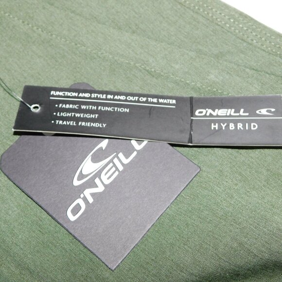 MEN 31 RESERVE HEATHER 19" HYBRID SHORTS New with Tag Olive Green Above the Knee - Picture 4 of 10